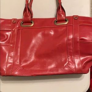 Leather tote